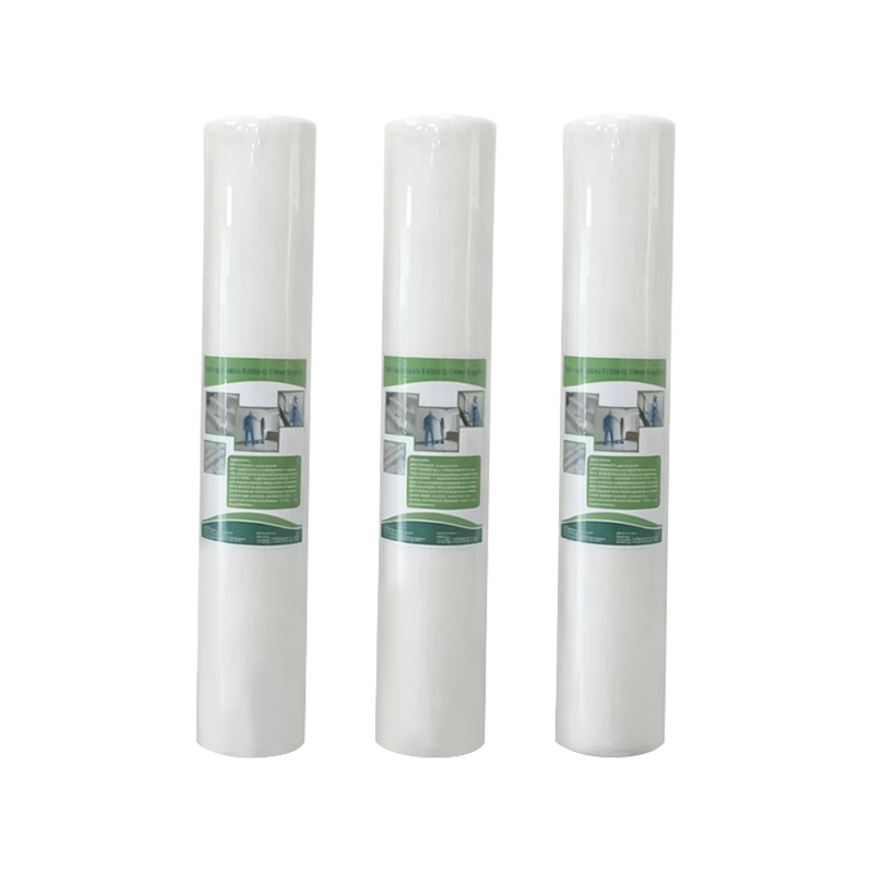 Vellón de pintura autoadhesivo blanco para protección de suelos